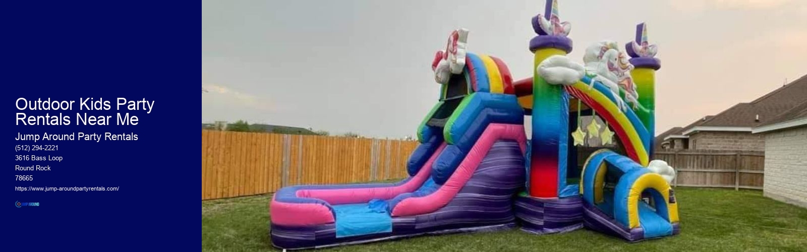 Outdoor Kids Party Rentals Near Me