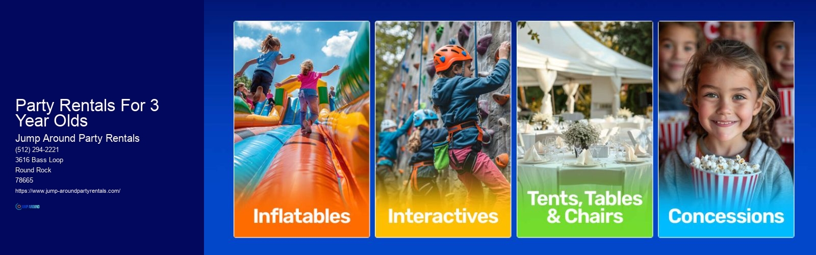 Party Rentals For 3 Year Olds